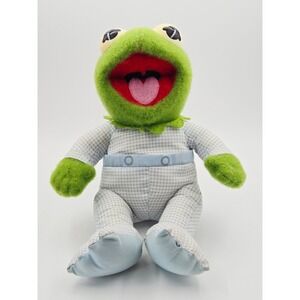 Vintage 1984 Muppet Babies Kermit the Frog Plush Hasbro Pampers Promo Toy H-28